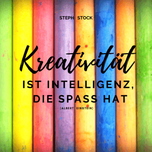kreativ sein