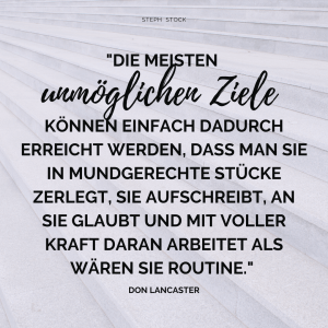 Ziele setzen und erreichen