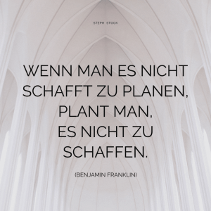 Struktur finden durch Planung